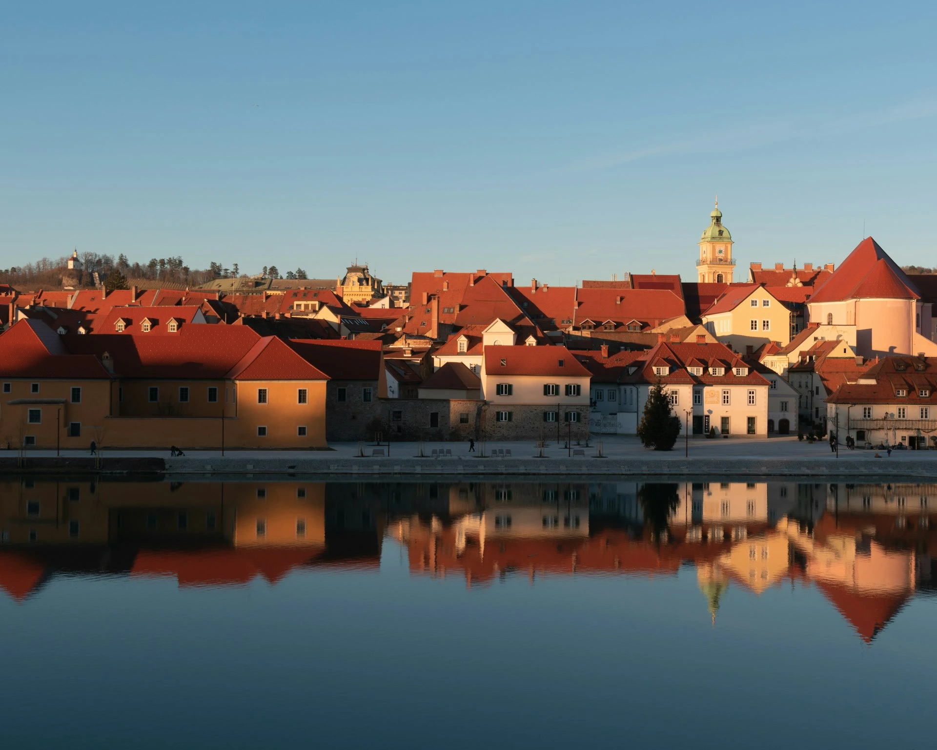 a view of a city from across a body of water