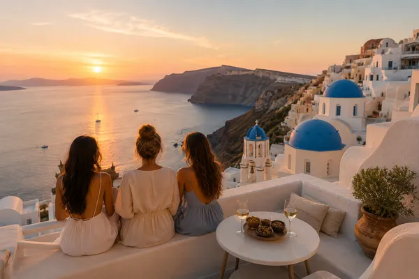 Santorini Girls' Escape for Girls Trip